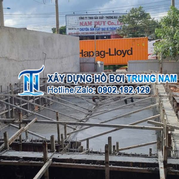 Thi công hồ bơi gia đình tại Phước Long - Bình Phước